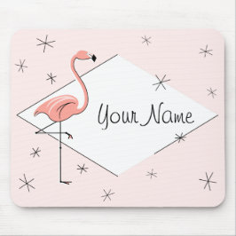 Flamingo Rosa Diamond Namn mousepad Musmatta
