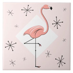 Flamingo Rosa Diamond Stars panel Kakelplatta