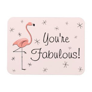 Flamingo Rosa Du är Fabulous magnet Flexibel