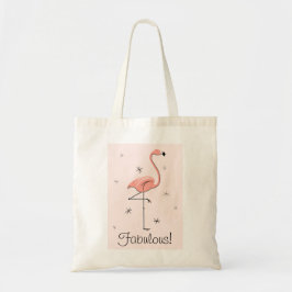 Flamingo Rosa "Fabulous!" i påsen Tygkasse