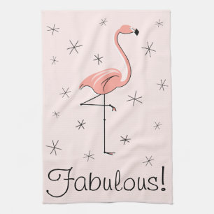 Flamingo Rosa Fabulous! kökshandduk