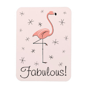 Flamingo Rosa Fabulous magnet Fleous Fleed