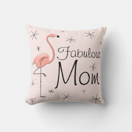 Flamingo Rosa "Fabulous Mamma" dekorativ kudde