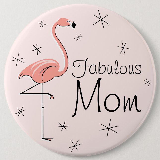 Flamingo Rosa 'Fabulous Mamma'-knapp Knapp (Framsida)