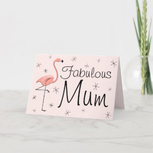 Flamingo Rosa Fabulous Morsa! mors dag kort! Kort