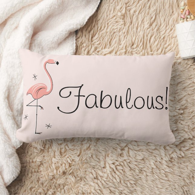 Flamingo Rosa "Fabulous!" multiback lumbar Lumbarkudde (Filt)