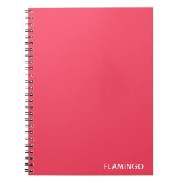 Flamingo rosa färg namn anteckningsbok