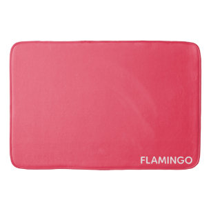 Flamingo rosa färg namn badrumsmatta