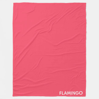 Flamingo rosa färg namn fleecefilt