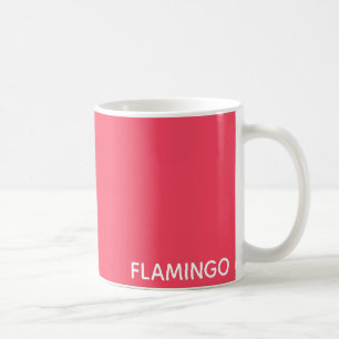 Flamingo rosa färg namn kaffemugg