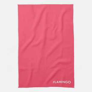 Flamingo rosa färg namn kökshandduk