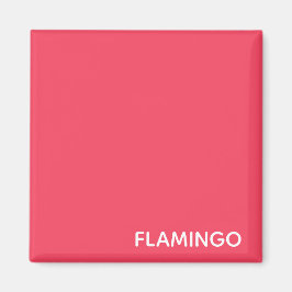Flamingo rosa färg namn magnet