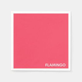 Flamingo rosa färg namn pappersservett
