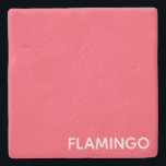 Flamingo rosa färg namn stenunderlägg<br><div class="desc">Flamingo rosa färg namn</div>