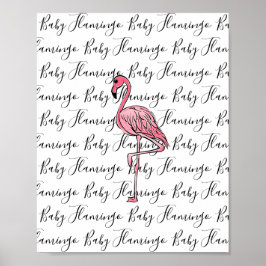 Flamingo | rosa flamingo, tropiska fåglar av rosa poster