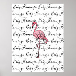 Flamingo | rosa flamingo, tropiska fåglar av rosa poster