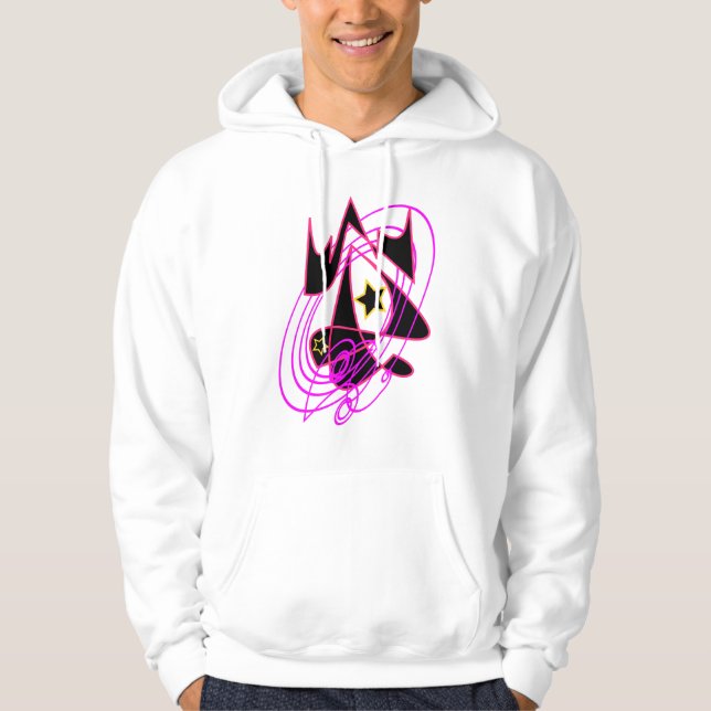 Flamingo Rosa Galaxy Hoodie (Framsida)