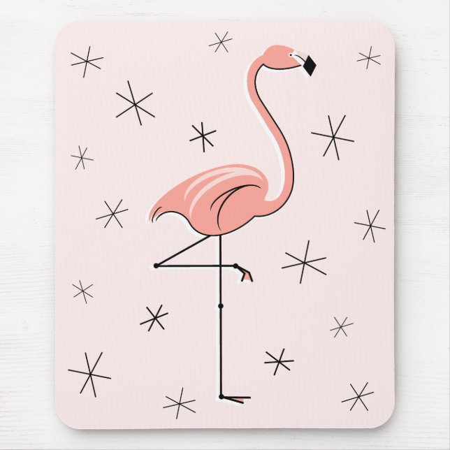 Flamingo Rosa mousepad Musmatta (Framsidan)
