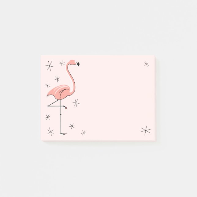 Flamingo Rosa Post-it Block (Framsida)