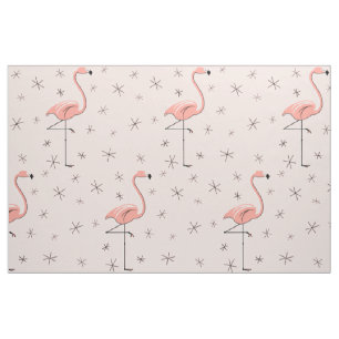 Flamingo Rosa, stor mönster-väv Tyg
