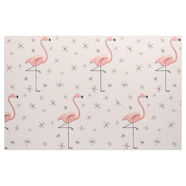 Flamingo Rosa, stor mönster-väv Tyg (Fat Quarter)