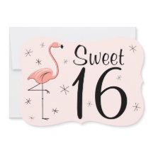Flamingo Rosa 'Sweet 16' inbjudningsklass