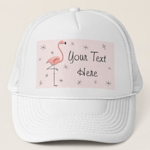 Flamingo Rosa 'Text' Truckerkeps rosa