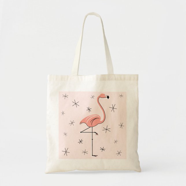 Flamingo Rosa till påsen Tygkasse (Framsidan)
