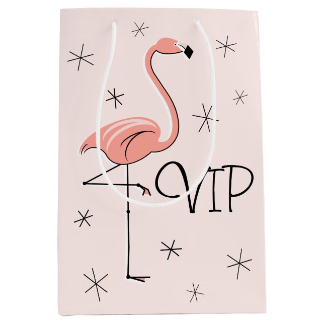 Flamingo Rosa 'VIP' presentsäcksmedium (Framsidan)