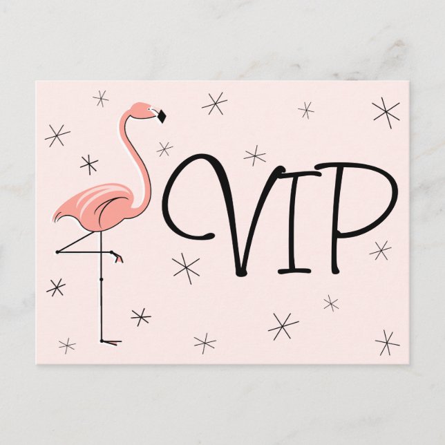 Flamingo Rosa VIP vykort (Framsida)
