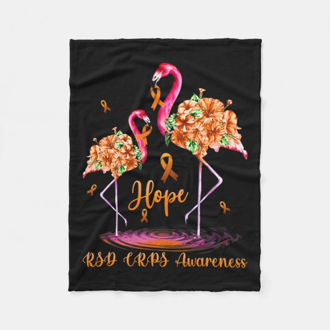 Flamingo Rsd Crps Awareness 1 Fleecefilt (Framsidan)