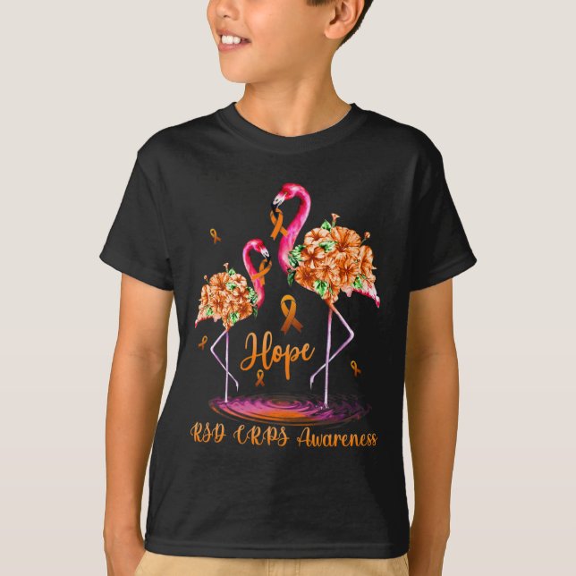 Flamingo RSD CRPS Awareness 1 T Shirt (Framsida)