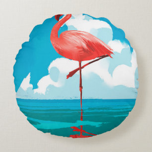 Flamingo Rund Kudde