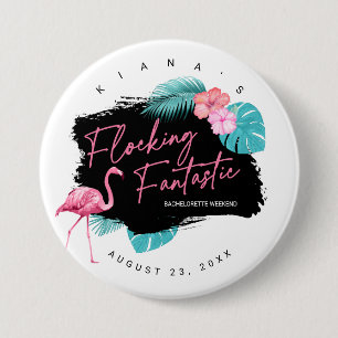 Flamingo Sängkammare Flockar Fantastiskt V2 ID930 Knapp