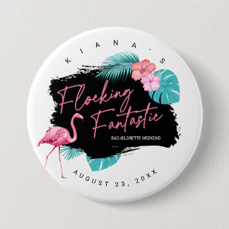 Flamingo Sängkammare Flockar Fantastiskt V2 ID930 Knapp