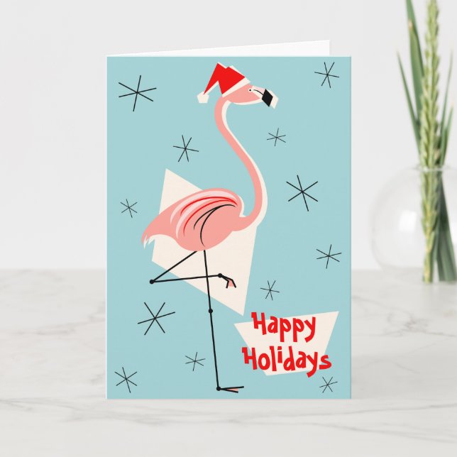 Flamingo Santa Blue Glad helg (Framsida)