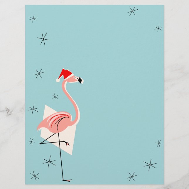 Flamingo Santa Blue letterhead (Framsida)