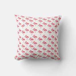 Flamingo Santa Hat Kudde