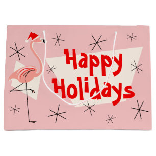 Flamingo Santa Rosa Glad helg stor presentväska