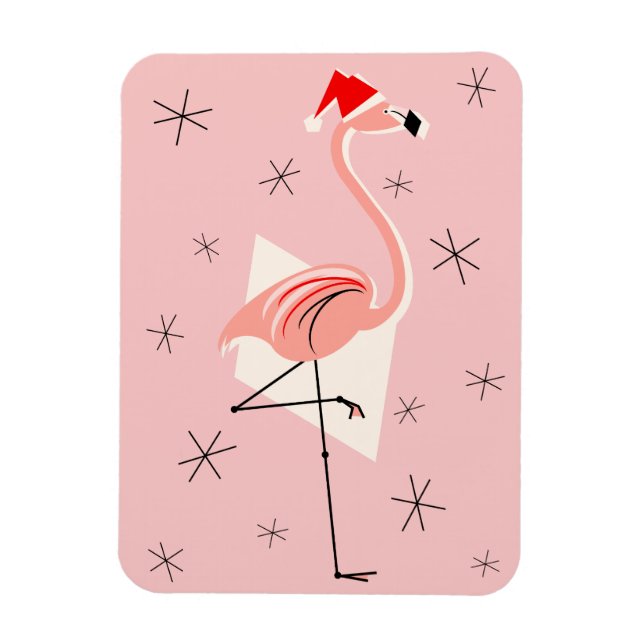 Flamingo Santa Rosa magnet flexibel porträtt (Vertikal)