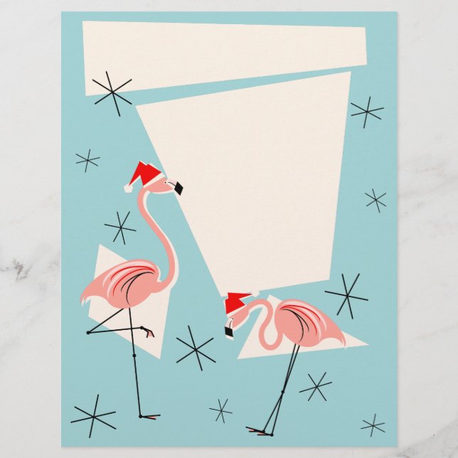 Flamingo Santas Blue letterhead (Framsida)