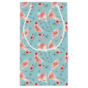 Flamingo Santas Blue Multi-presentpåse liten