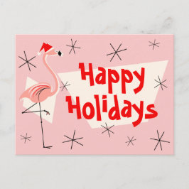 Flamingo Santas Rosa Glad helg vykort