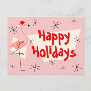 Flamingo Santas Rosa Glad helg vykort