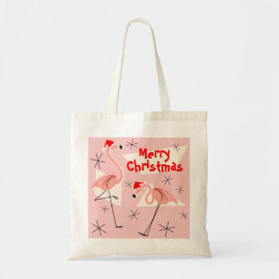 Flamingo Santas Rosa God jul tockväska Tygkasse
