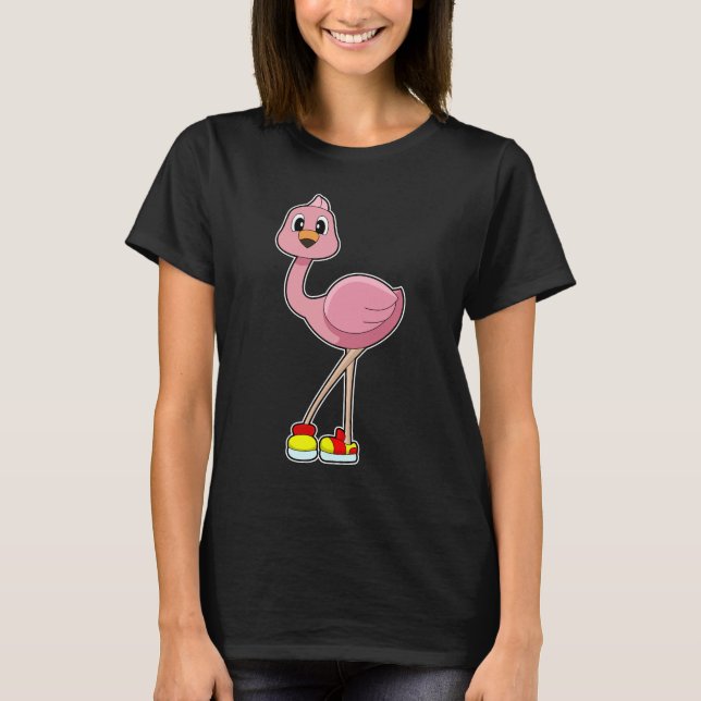 Flamingo Shoes T Shirt (Framsida)