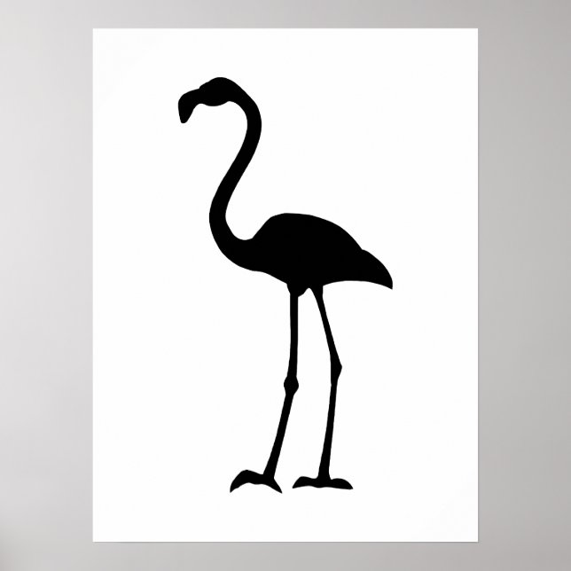 Flamingo Silhoutte Poster (Framsidan)