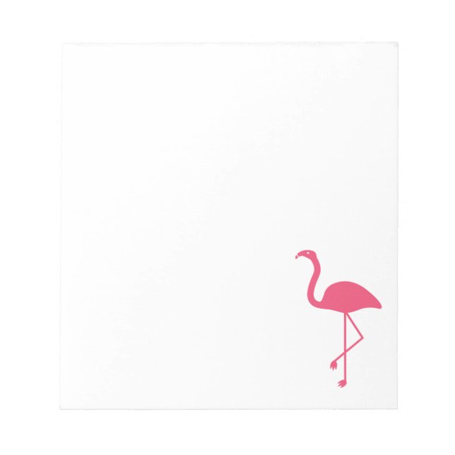 Flamingo Siluett Rosa Anteckningsblock (Framsida)