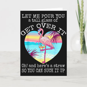 Flamingo skjorta Låt mig Ur du en hög Gl av Kom öv Kort