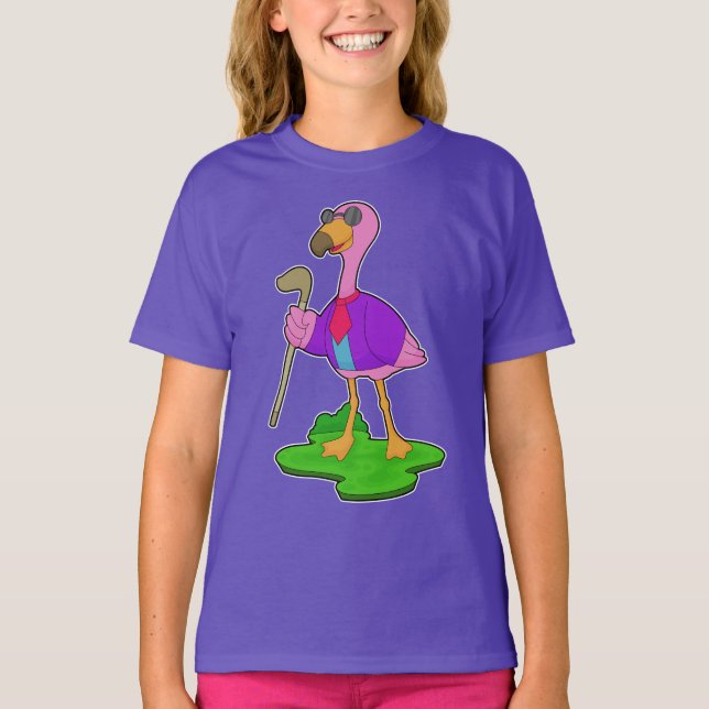 Flamingo solglasögon t shirt (Framsida)